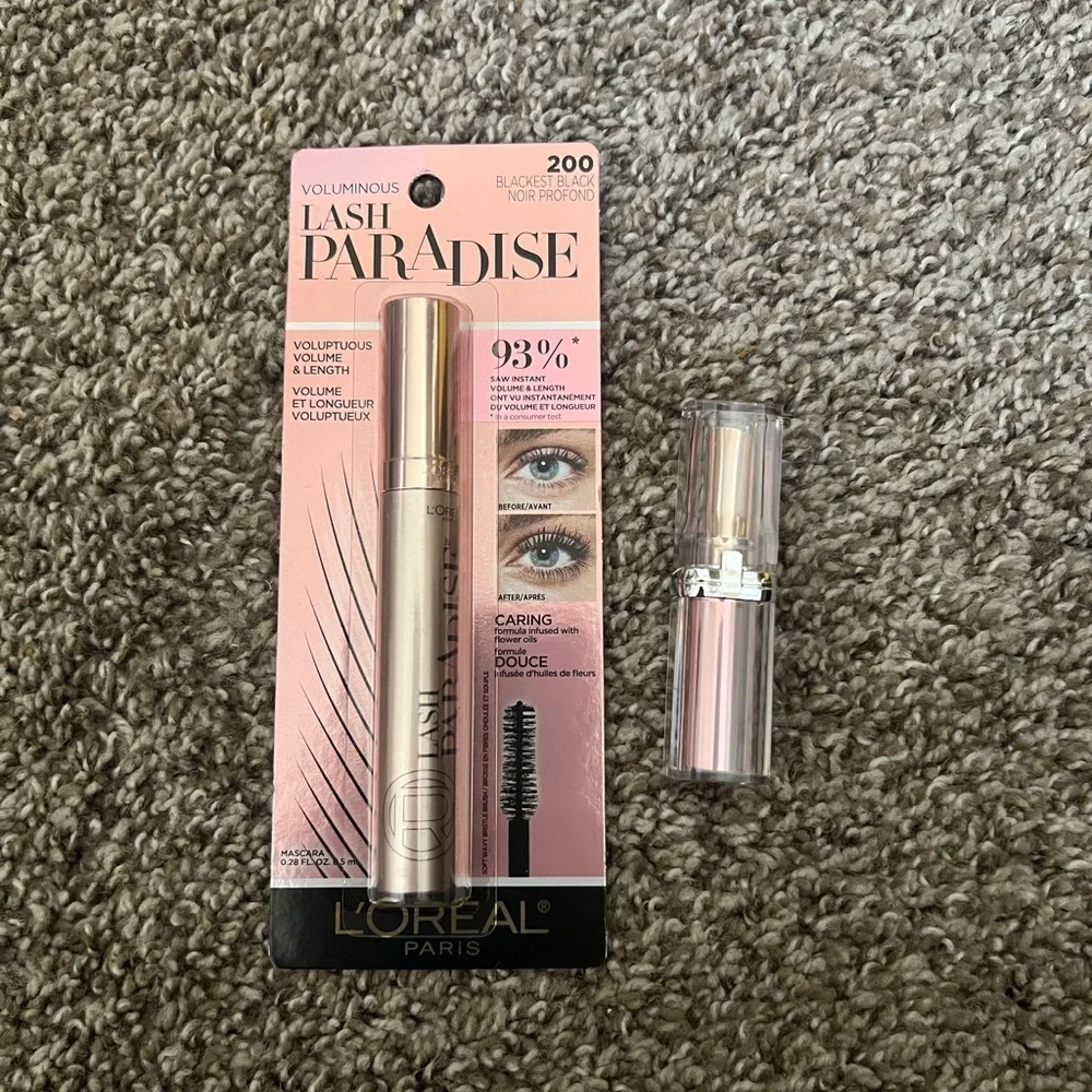 NEW LOREL MASCARA AND LIPSTICK BUNDLE